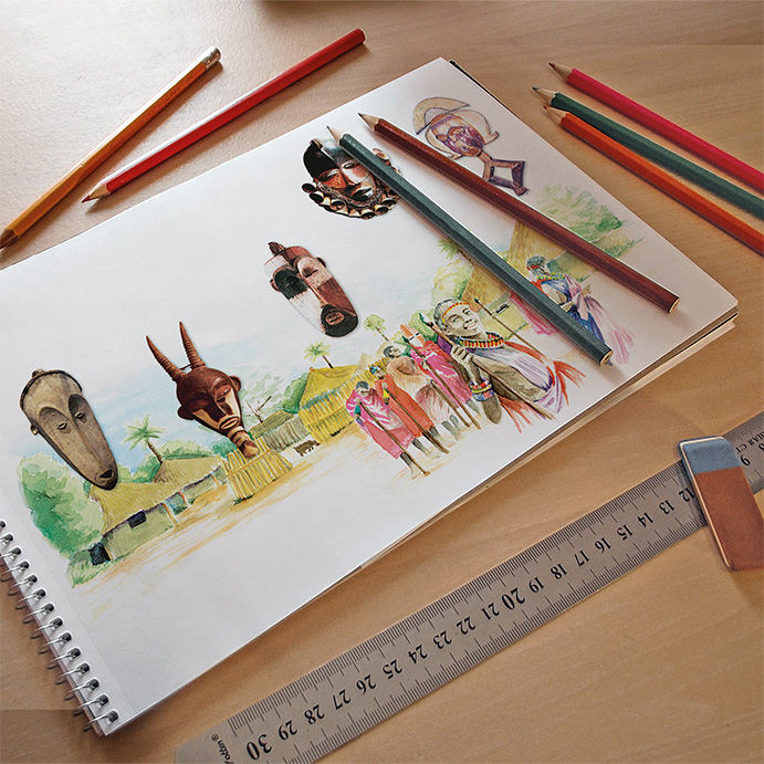 ilustración tradicional